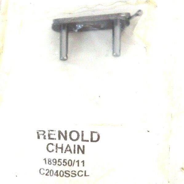 LOT OF 3 NEW RENOLD CHAIN 189550/11 LINKS C2040SSCL