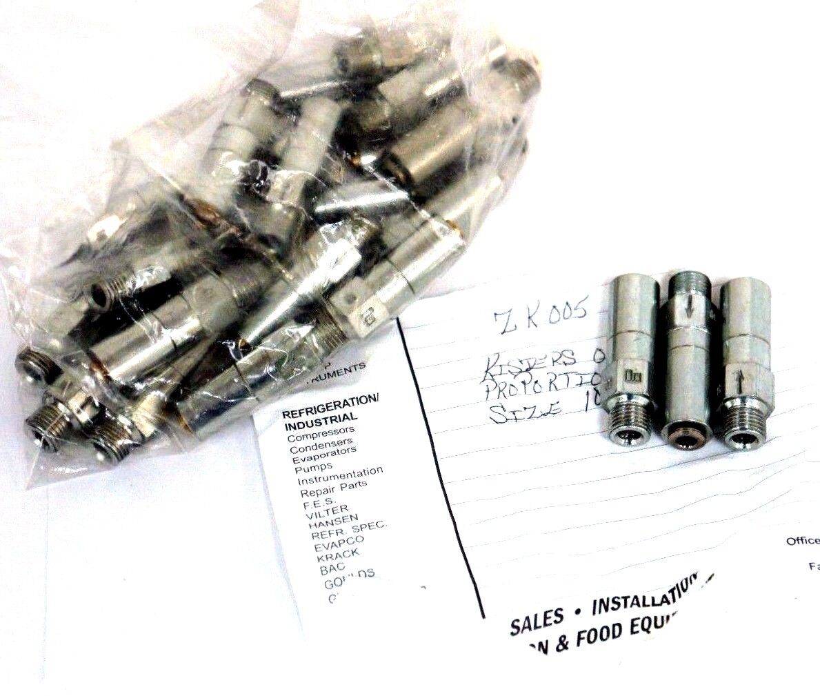 LOT OF 24 NEW KISTERS 0006630005 PROPORTIONING VALVES SIZE 10