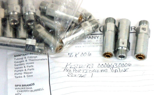 LOT OF 23 KISTERS 0006630006 PROPORTIONING VALVES SIZE 1