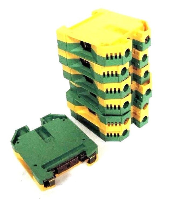 LOT OF 7 WEIDMULLER WPE-35 GROUND TERMINAL BLOCKS WPE35
