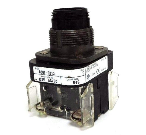 ALLEN BRADLEY 800T-QB10 PUSHBUTTON SER. T W/ 800T-XA SER. D CONTACT (NO LAMP)