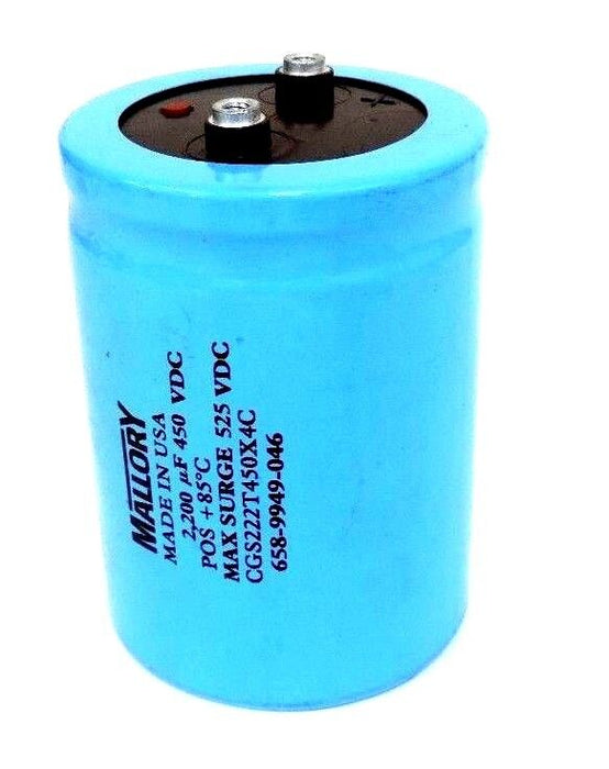 MALLORY CGS222T450X4C CAPACITOR MAX SURGE 525 VDC