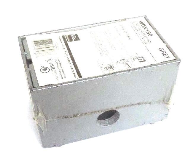 NEW EMERSON APPLETON WDX150 GREY ONE GANG DEEP BOX ENCLOSURE 1/2"-X TYPE