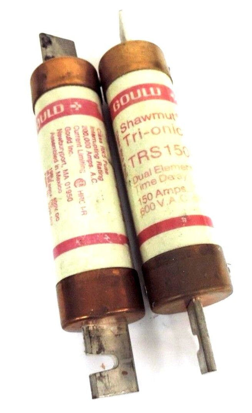 LOT OF 2 FERRAZ SHAWMUT TRS150R TRI-ONIC FUSES 150A, 600V