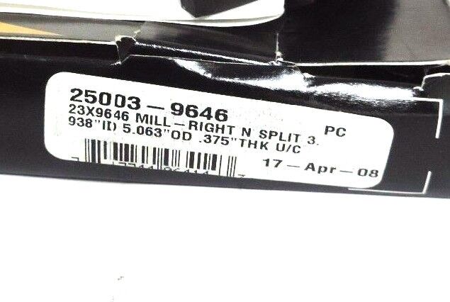 NIB GARLOCK KLOZURE 25003-9646 SINGLE LIP SPLIT OIL SEAL 23X9646 3.938" 5.063" .