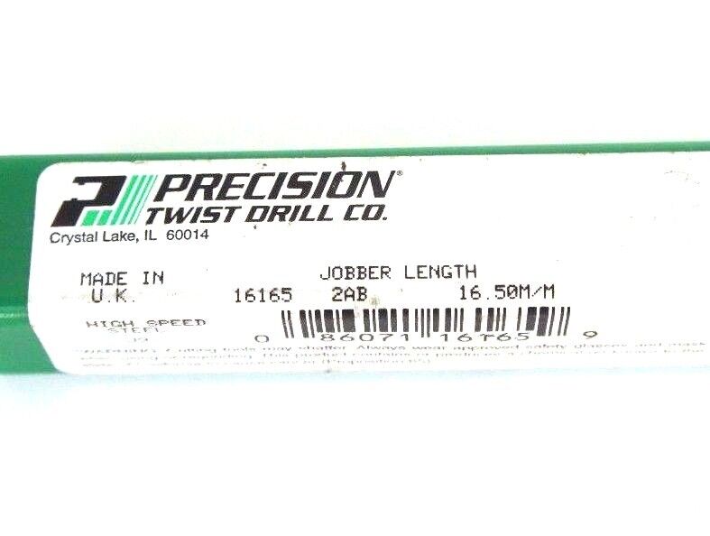 NEW PRECISION TWIST DRILL 16165 2AB 16.50MM JOBBER LENGTH DRILL BIT