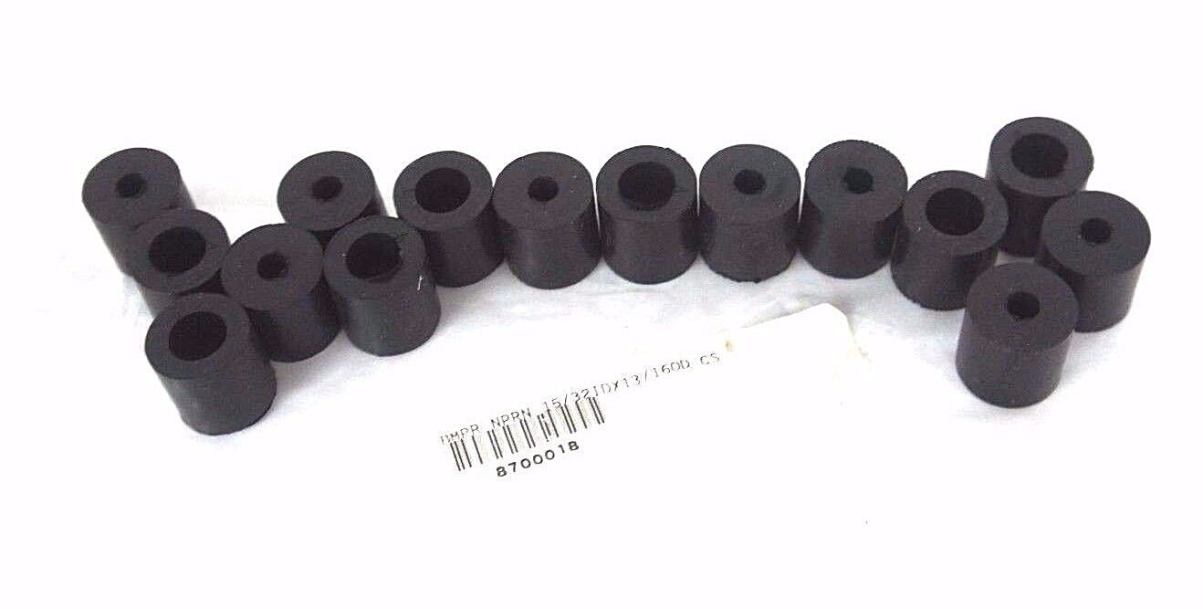 LOT OF 15 NEW GENERIC 8700018 RUBBER BUMPERS 15/32 ID X 13/16 OD CS