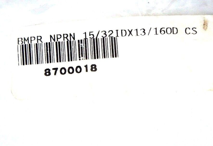 LOT OF 15 NEW GENERIC 8700018 RUBBER BUMPERS 15/32 ID X 13/16 OD CS