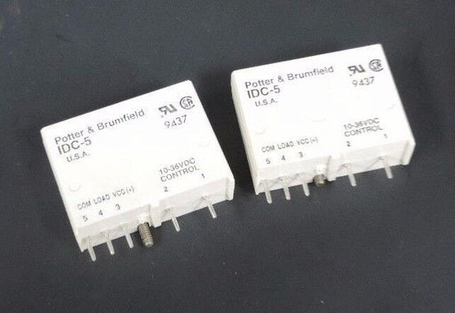 LOT OF 2 POTTER & BRUMFIELD IDC-5 INPUT MODULES 10-36VDC, IDC5