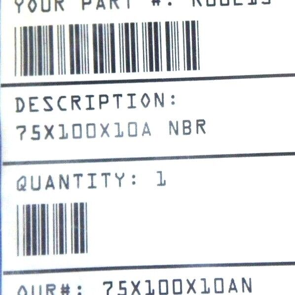 LOT OF 4 NEW ISP INTERNATIONAL 75X100X10 OIL SEALS 75X100X10A NBR