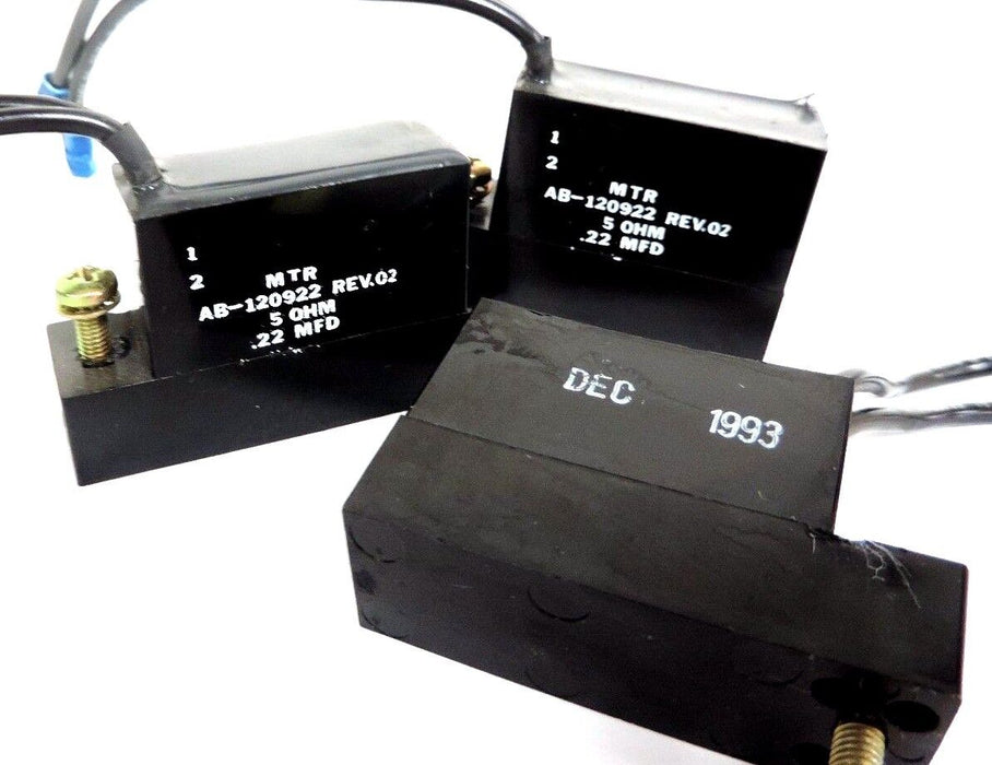 LOT OF 3 MTR AB-120922 REV.02 CAPACITORS AB120922
