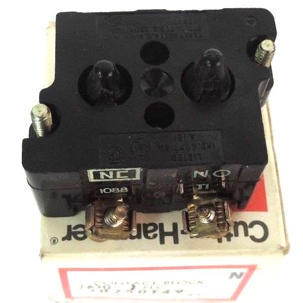 NIB CUTLER-HAMMER 10250T49 CONTACT BLOCK 2NC 600VAC 600VDC