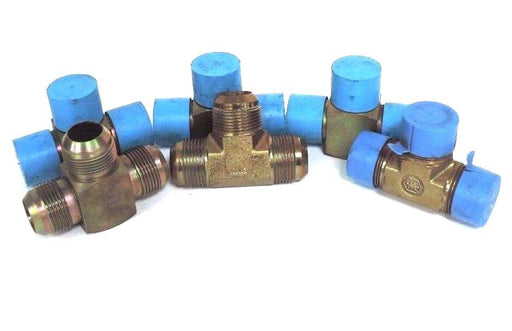 LOT OF 6 NEW GENERIC 1-5/16" FLARED BRASS TEES