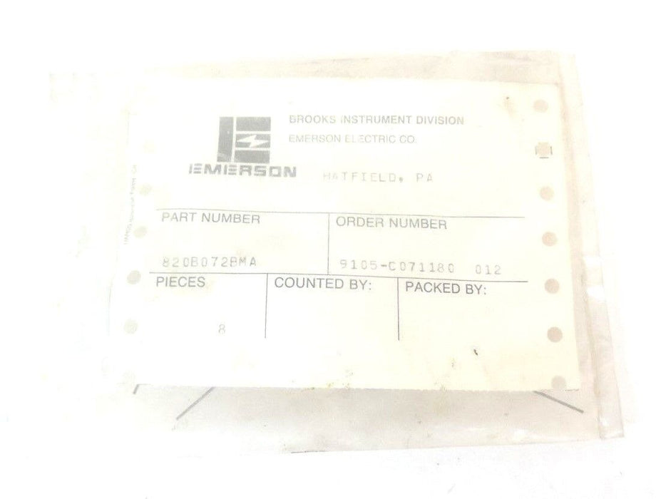 LOT OF 8 NEW EMERSON 820B072BMA SPRINGS