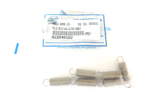 LOT OF 6 NEW MOLLA 30996.124 SPRINGS 00330153, F1,2 DE12 L31,2 CON GANCI