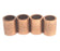 LOT OF 4 NEW GENERIC SS2432-20 BRONZE SLEEVE BEARINGS 0.750" ID, 1.250" L