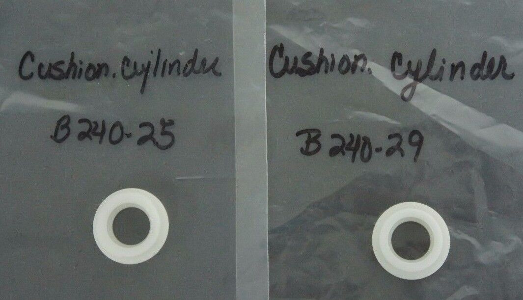 LOT OF 2 NEW GENERIC CYLINDER CUSHIONS (1) B240-25 (1) B240-29