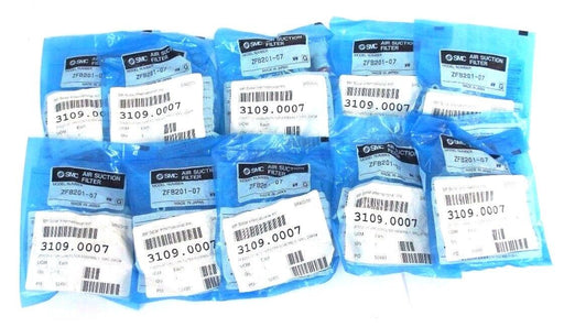 LOT OF 10 NEW SMC ZFB201-07 AIR SUCTION FILTERS ZFB20107
