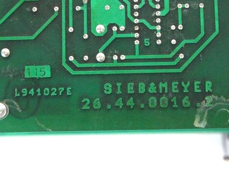 SIEB & MEYER SINUDYN 26.44.18 BRUSHLESS SERVO CONTROLLER 26.44.0016.2 L9410276