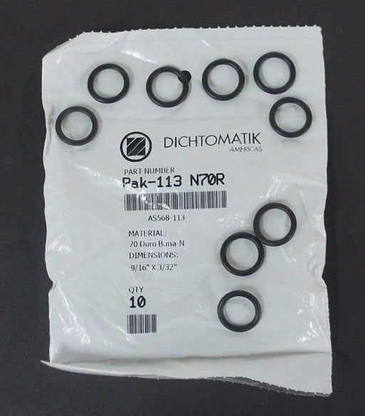 LOT OF 19 NEW DICHTOMATIK PAK-113 N70R O RINGS 9/16" X 3/32" PAK113