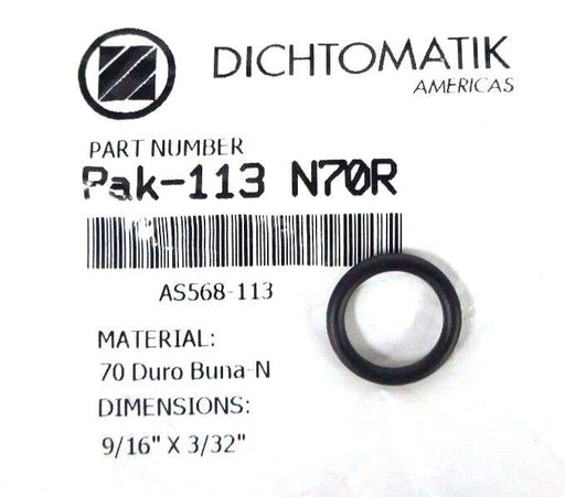 LOT OF 19 NEW DICHTOMATIK PAK-113 N70R O RINGS 9/16" X 3/32" PAK113
