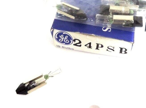 LOT OF 6 NEW GENERAL ELECTRIC 24PSB MINIATURE LAMPS 24V, 1.75W