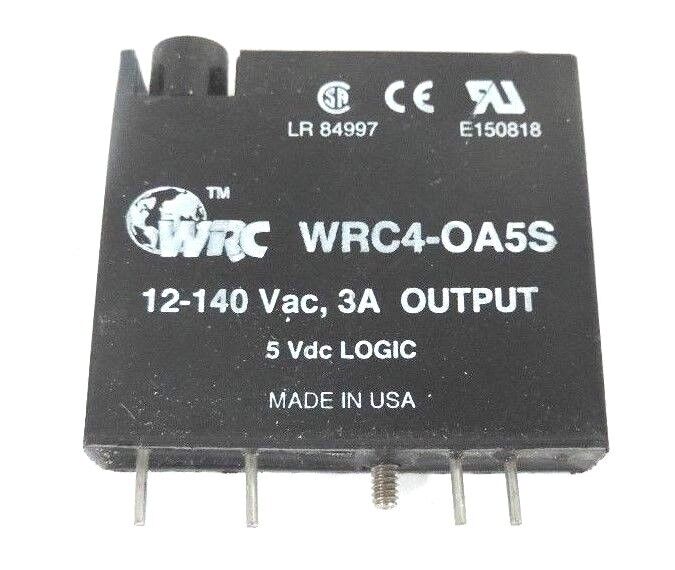 WRC WRC4-OA5S LOGIC MODULE 3AMP 12-140VAC 5VDC LOGIC OUTPUT WRC4OA5S