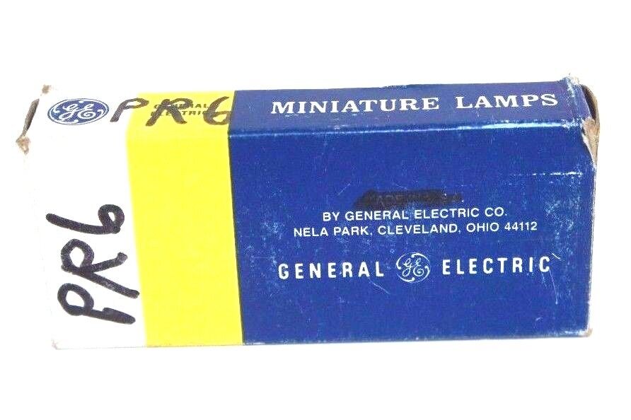 LOT OF 7 NEW GENERAL ELECTRIC PR6 MINIATURE LAMPS 2.47V