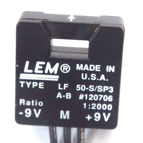 LEM TYPE LF-50-S/SP3 CURRENT TRANSDUCER MODULE 1:2000 RATIO LF50SSP3