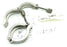 LOT OF 2 NEW FEDEGARI AUTOCLAVE GM100094 MICROCASTED CLAMPS DN 34