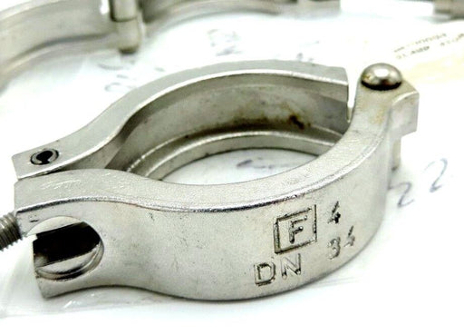 LOT OF 2 NEW FEDEGARI AUTOCLAVE GM100094 MICROCASTED CLAMPS DN 34