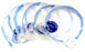 LOT OF 6 NEW CAT6-03-BLB 3' RJ45 SNG MLD BLUE CABLES