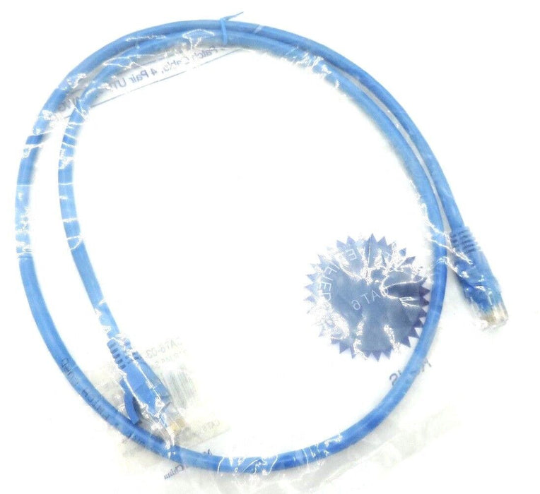 LOT OF 6 NEW CAT6-03-BLB 3' RJ45 SNG MLD BLUE CABLES