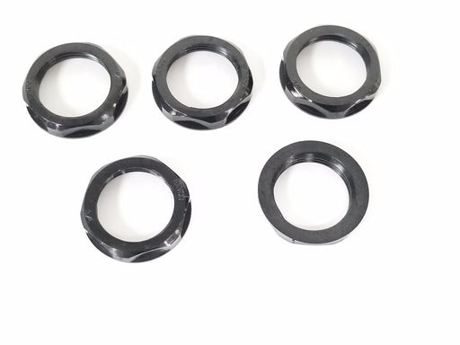 LOT OF 5 NEW HEYCO 3020-3802 LOCKNUTS 3/4'' BLACK