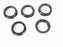 LOT OF 5 NEW HEYCO 3020-3802 LOCKNUTS 3/4'' BLACK
