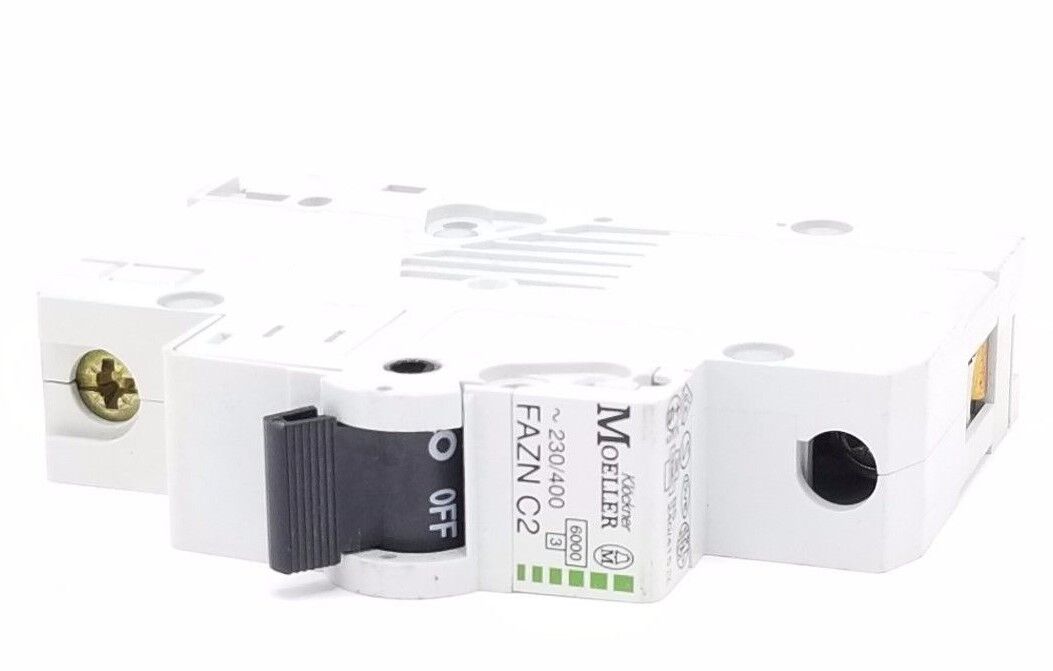 KLOCKNER MOELLER FAZN-C2 CIRCUIT BREAKER 2AMP 1POLE DIN-RAIL 5KA 277K