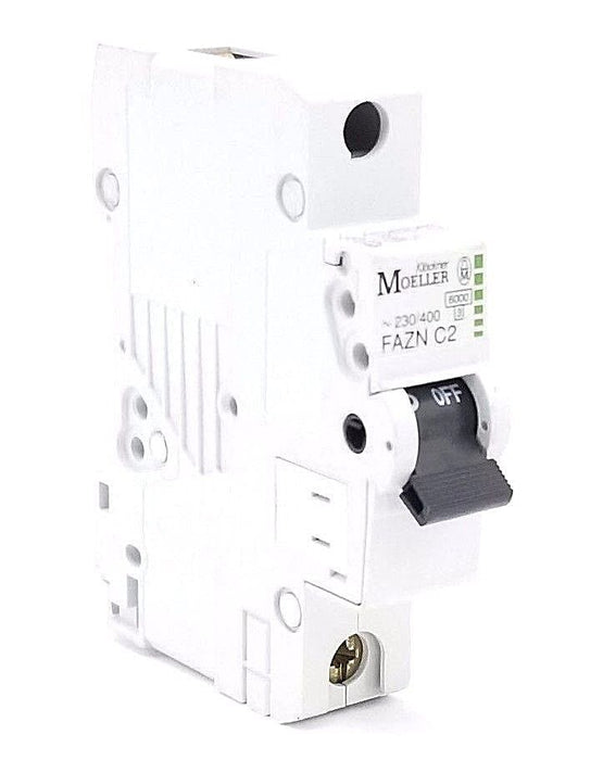 KLOCKNER MOELLER FAZN-C2 CIRCUIT BREAKER 2AMP 1POLE DIN-RAIL 5KA 277K