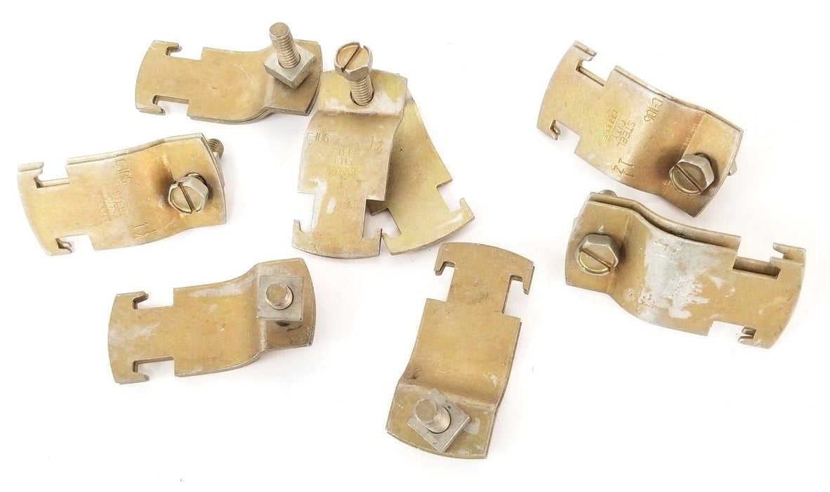 LOT OF 7 NEW STEEL CITY C-106 GALVANIZED STRAPS C106, 1-1/4