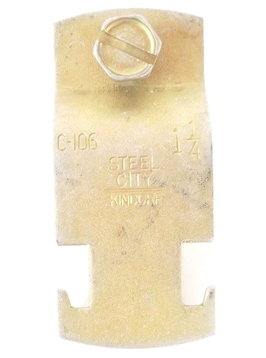 LOT OF 7 NEW STEEL CITY C-106 GALVANIZED STRAPS C106, 1-1/4