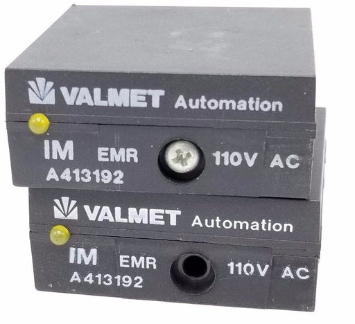 LOT OF 2 VALMET AUTOMATION IM EMR A413192 RELAYS, 110V AC