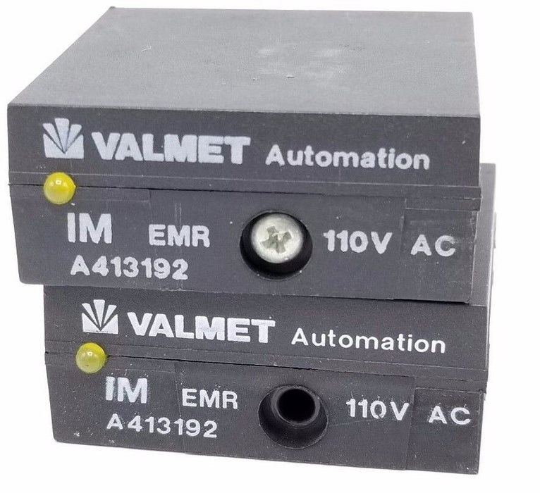 LOT OF 2 VALMET AUTOMATION IM EMR A413192 RELAYS, 110V AC