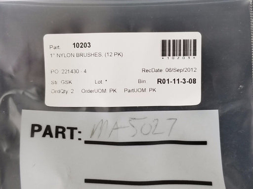 LOT OF 12 NEW GENERIC MA5027 NYLON BRUSHES 1''