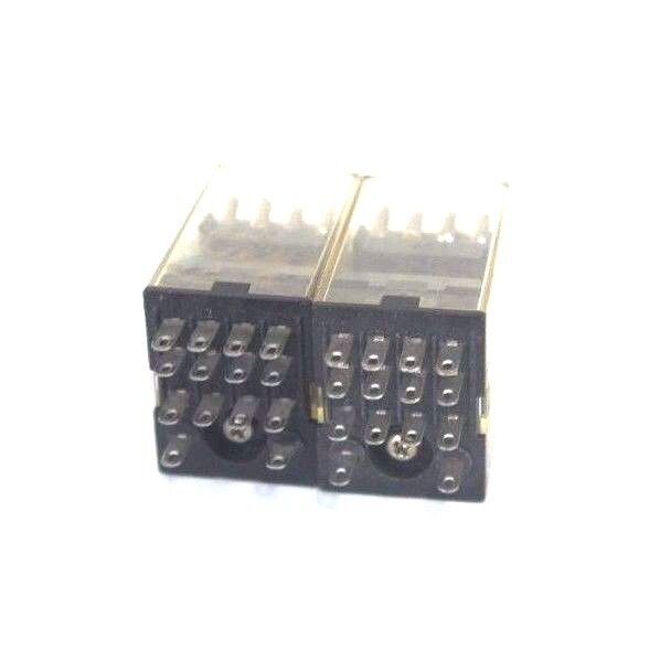 LOT OF 2 OMRON MY4 RELAYS MY4-110/120VAC, MY424VDC