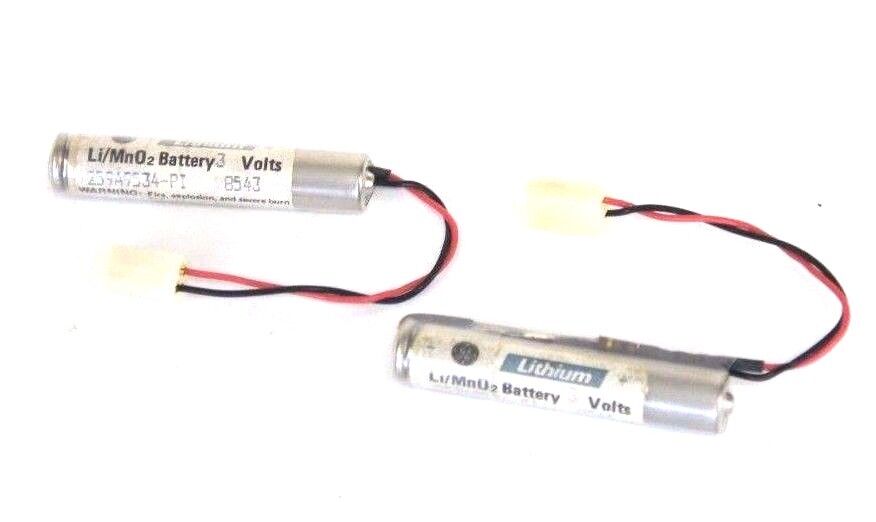 LOT OF 2 GENERAL ELECTRIC 259A9534-PI LITHIUM 3 VOLT BATTERIES 259A9534PI