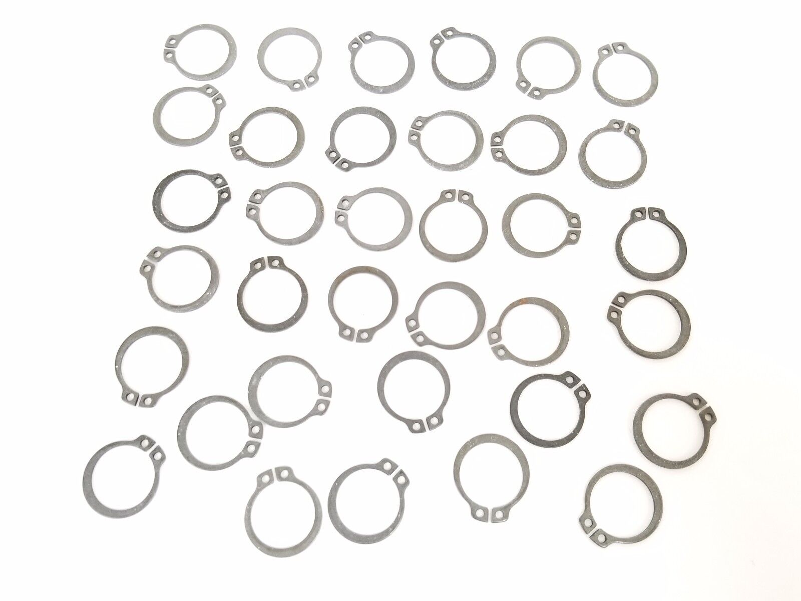 LOT OF 35 NEW DSH-17ST PA ROTOR CLIP RETAINING RINGS BLACK PHOSPHATE