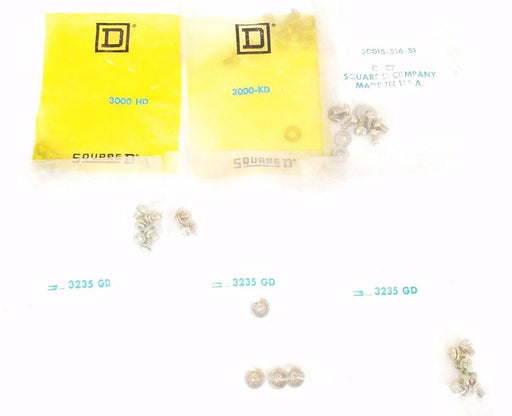 LOT OF SQUARE D HARDWARE 3000 HD, 30015-516-51, 3235 GD