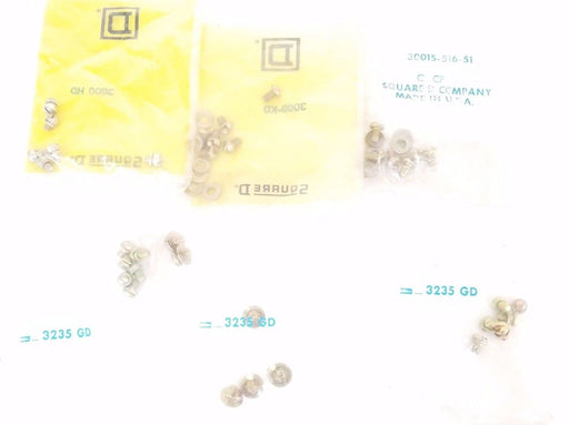 LOT OF SQUARE D HARDWARE 3000 HD, 30015-516-51, 3235 GD