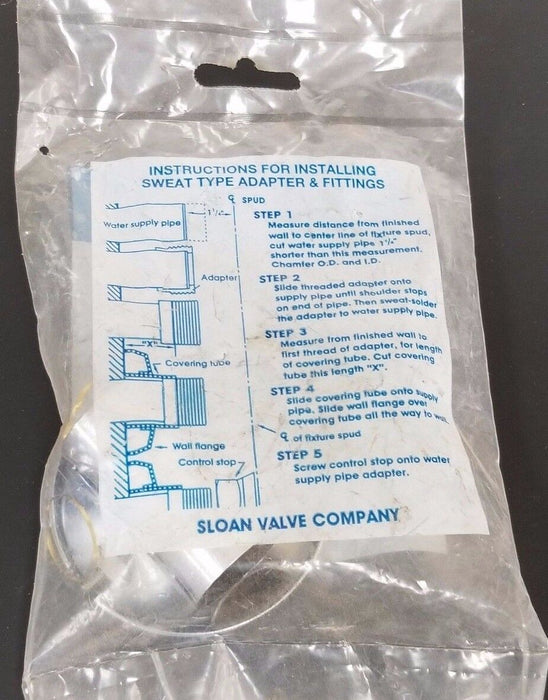 NEW SLOAN H-636-AA SWEAT SOLDER KIT FOR 3/4'' SUPPLY (URINAL)