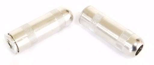 LOT OF 2 NEW NEWARK 39F757 JACK SOCKETS, 3 CONTACTS 6.35MM METAL BODY 1230