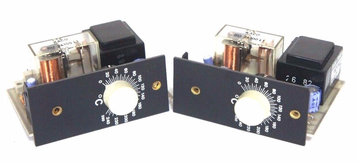 LOT OF 2 FELLER ELEKTRONIK FR443 TEMPERATURE CONTROL MODULES 0-250 DEG C